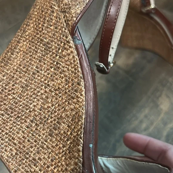 White House Black Market Women’s Elodie Platform Wedge Heels Size 7.5 - Picture 4 of 11